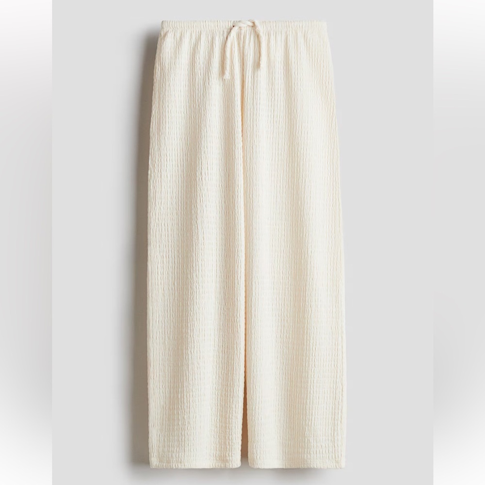 H&M Cream Wide Leg Pants